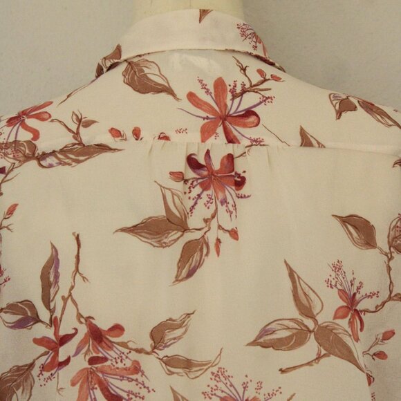 Vintage 1970s Shirt, Campus Casuals Floral Print Button Down Blouse, Long Sleeve - Picture 9 of 10